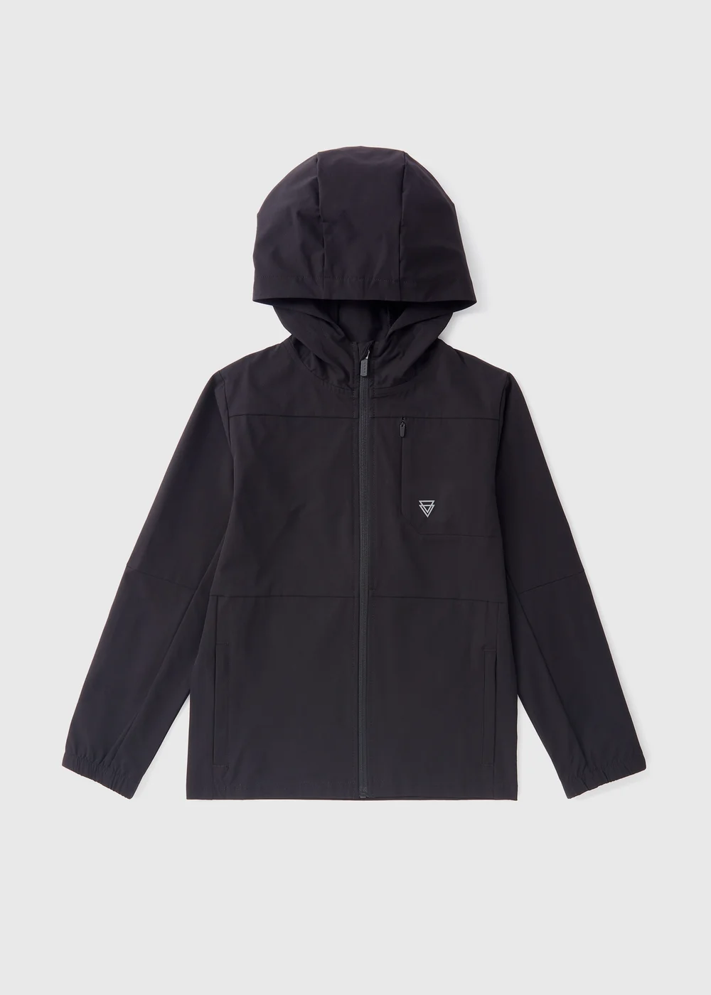 Boys Black Full Zip Sports Jacket (7-15yrs) - 7 Yrs Image 1