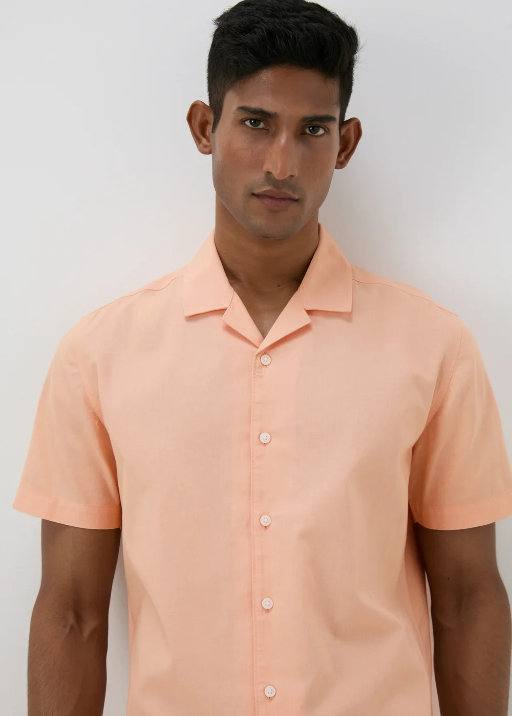 Peach Linen Shirt - S Image 3
