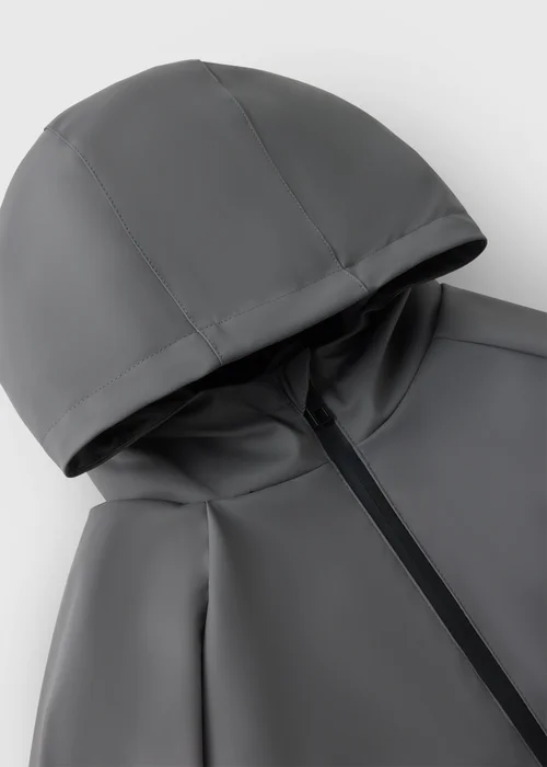 Boys Grey PU Raincoat (7-15yrs) - 7 Yrs Image 2