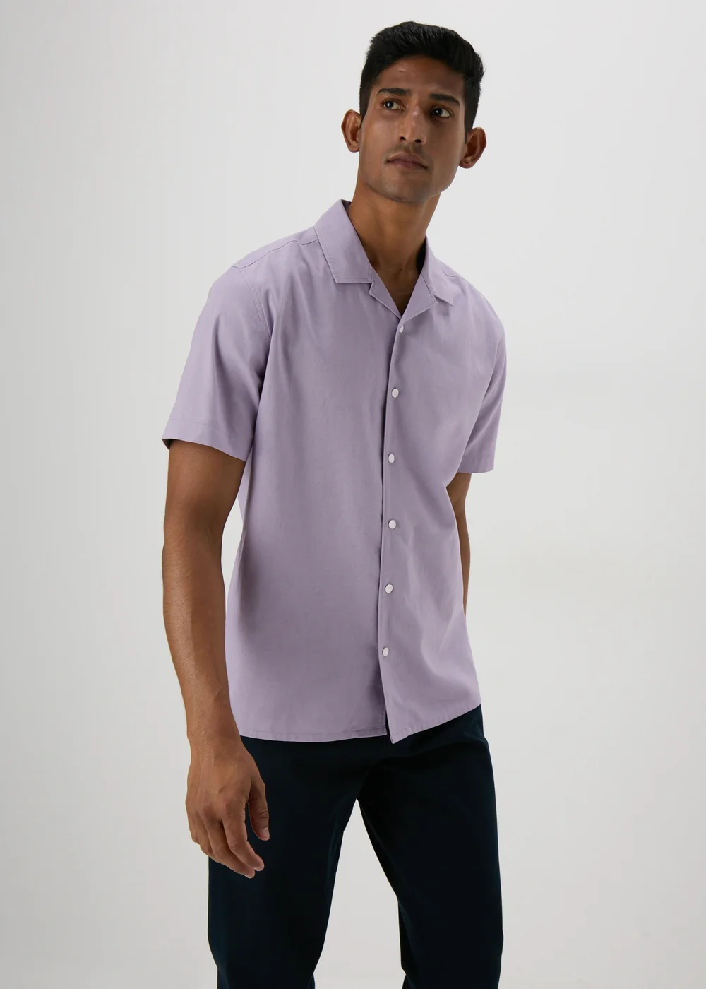 Lilac Linen Shirt - S Image 3