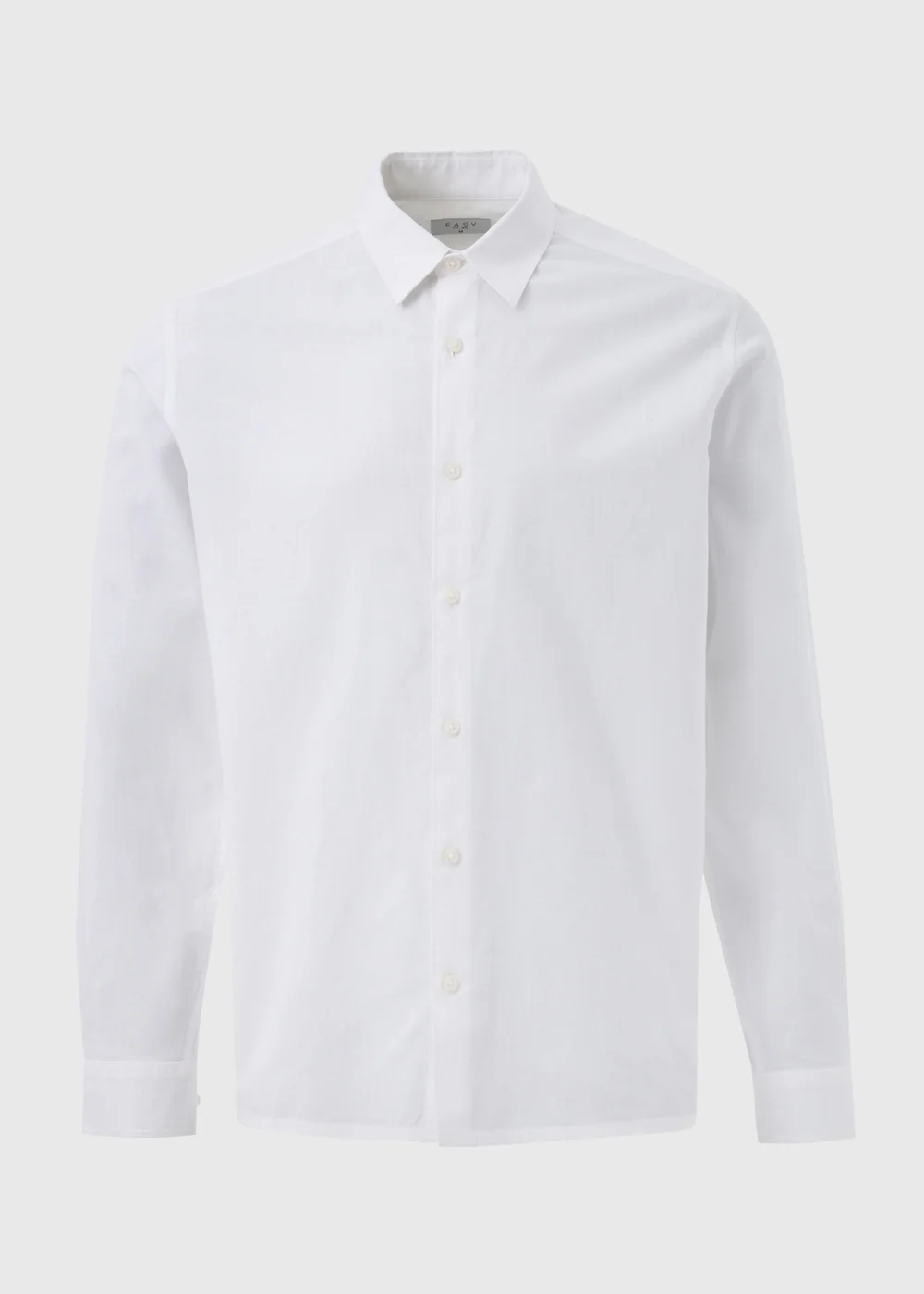White Roll Up Sleeve Linen Shirt - S Image 5