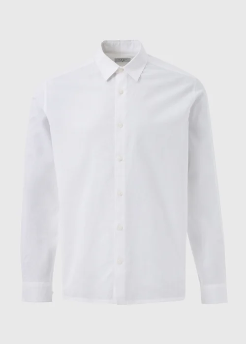 White Roll Up Sleeve Linen Shirt - S Image 5