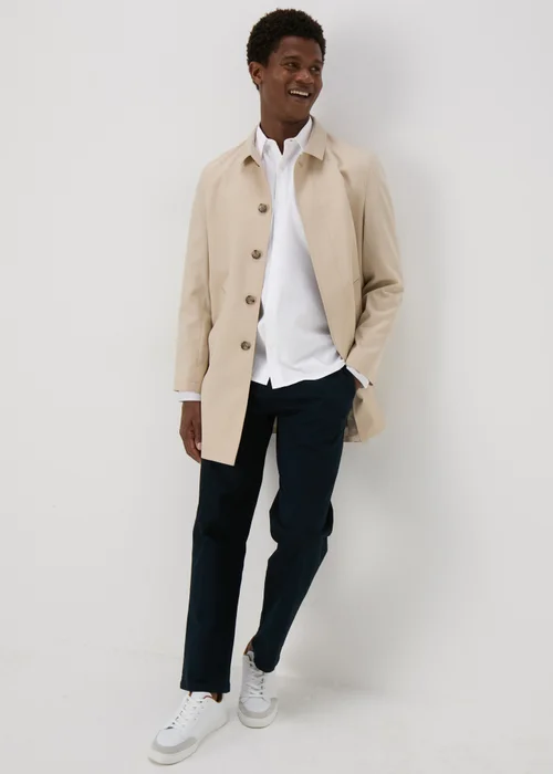 White Roll Up Sleeve Linen Shirt - S Image 4