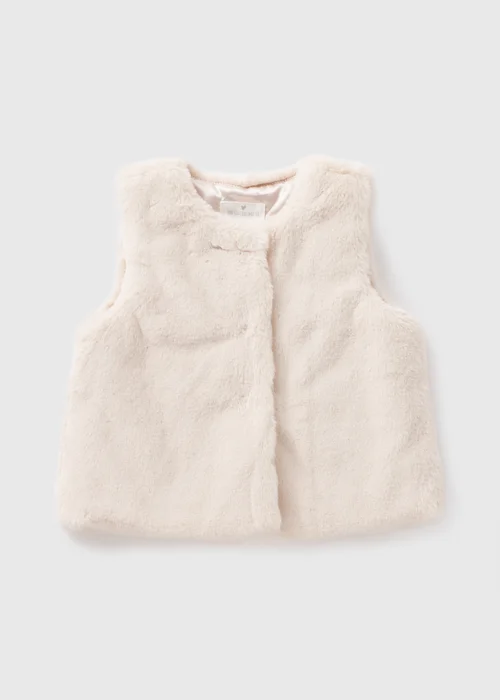 Girls Cream Fur Gilet (1-7yrs) - 2-3 Yrs Image 1