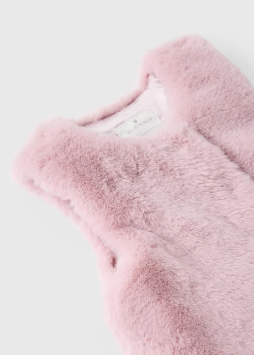 Girls Pink Faux Fur Gilet (1-7yrs) - 1-1.5 Yrs Image 2