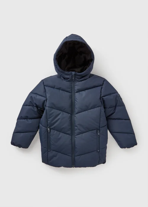 Boys Navy Padded Coat (1-7yrs) - Age 2 - 3 Years Image 1
