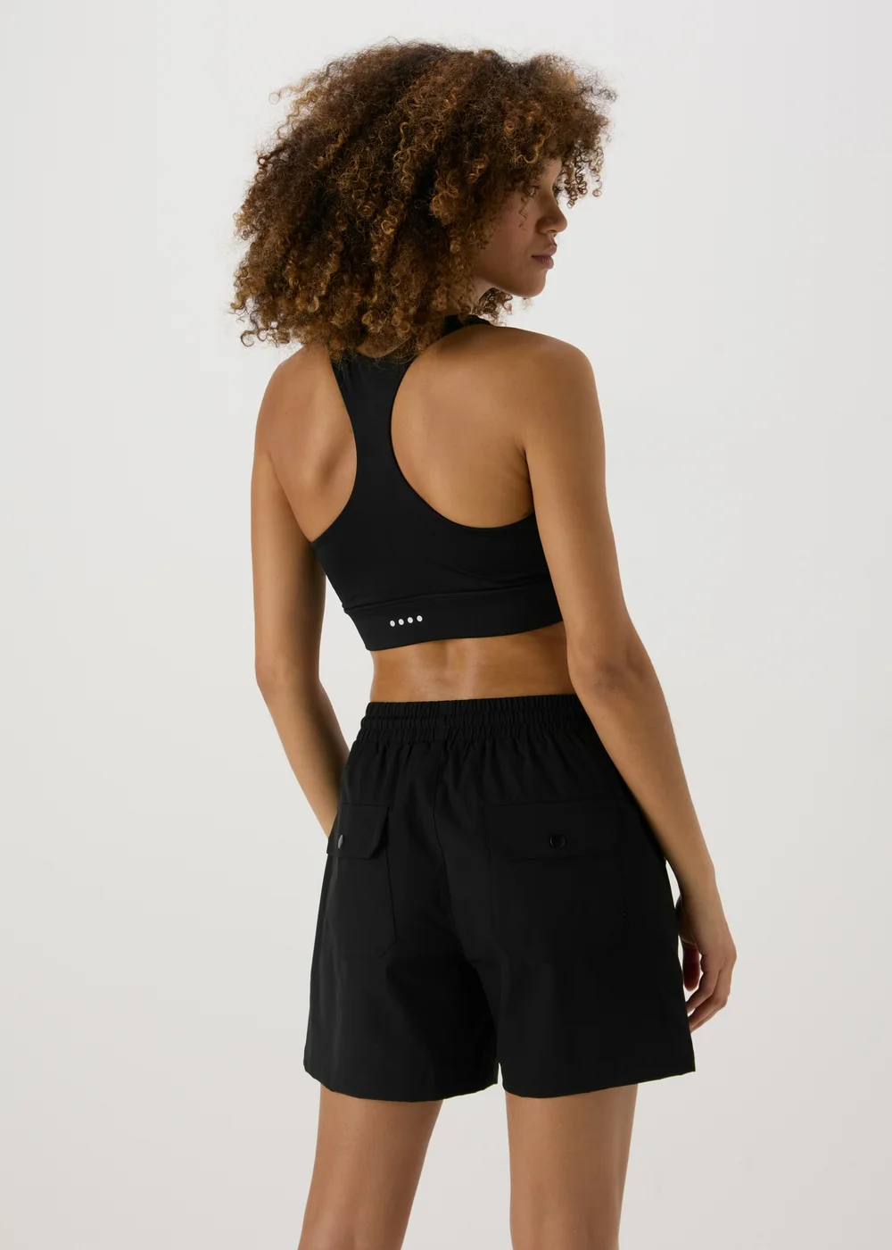 Souluxe Black Walking Shorts - 8 Image 2