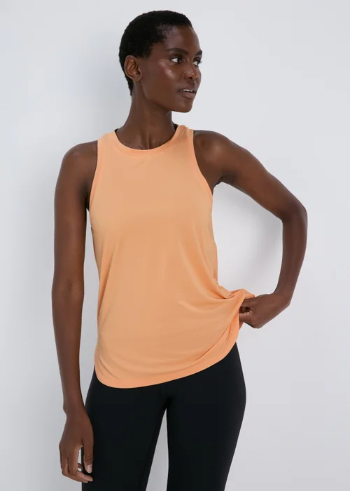Souluxe Orange High Neck Longline Vest - S Image 1