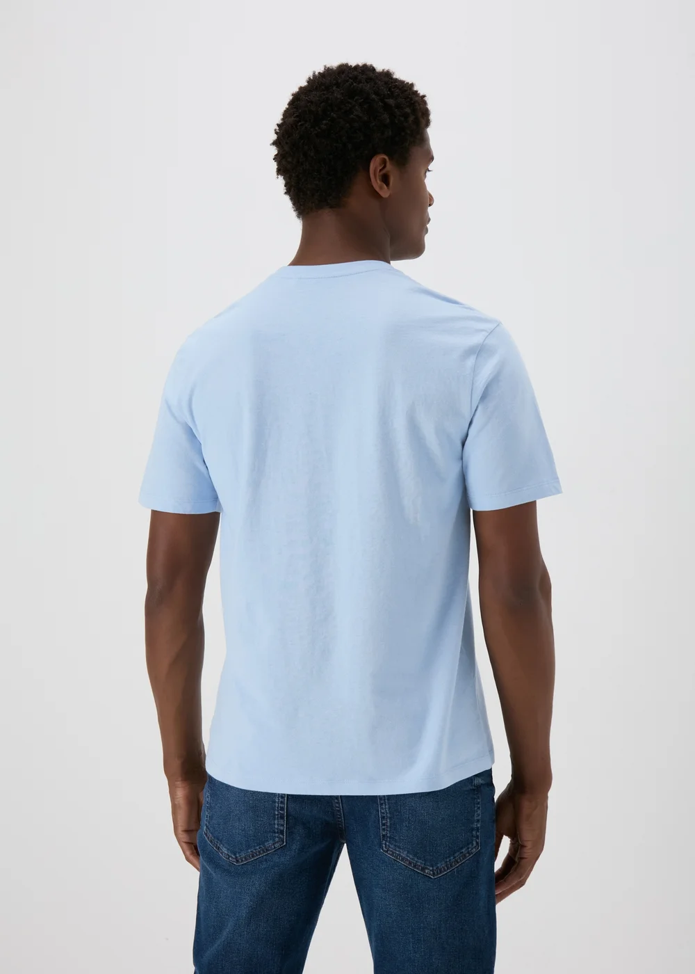 Light Blue Essential Crew Neck T-Shirt - XS Image 2