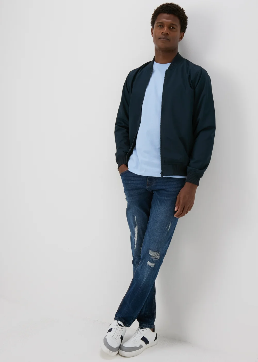 Light Blue Essential Crew Neck T-Shirt - XS Image 4