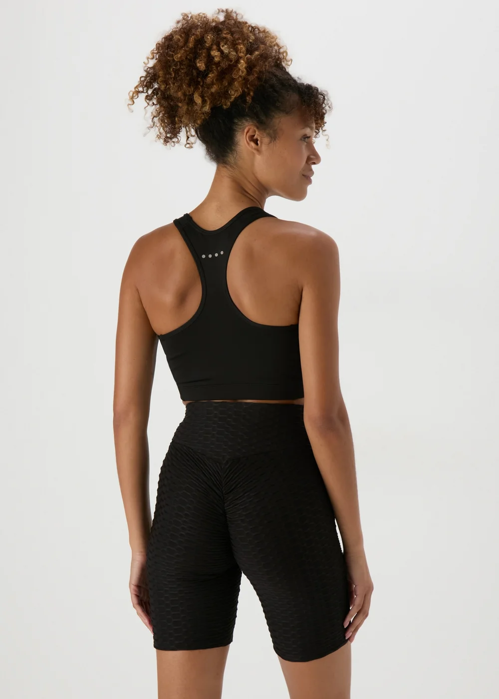 Souluxe Ruched Black Cycling Shorts - 8 Image 2