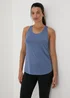 Souluxe Blue Mesh Detail Vest Top - Small Image 1