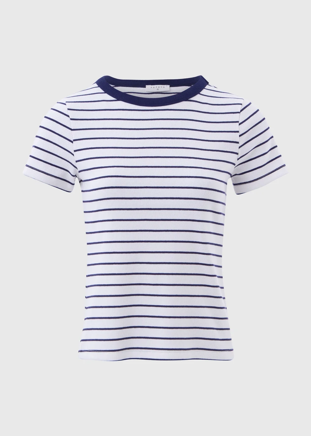 Navy Stripe Ribbed T-Shirt - 8 Image 5