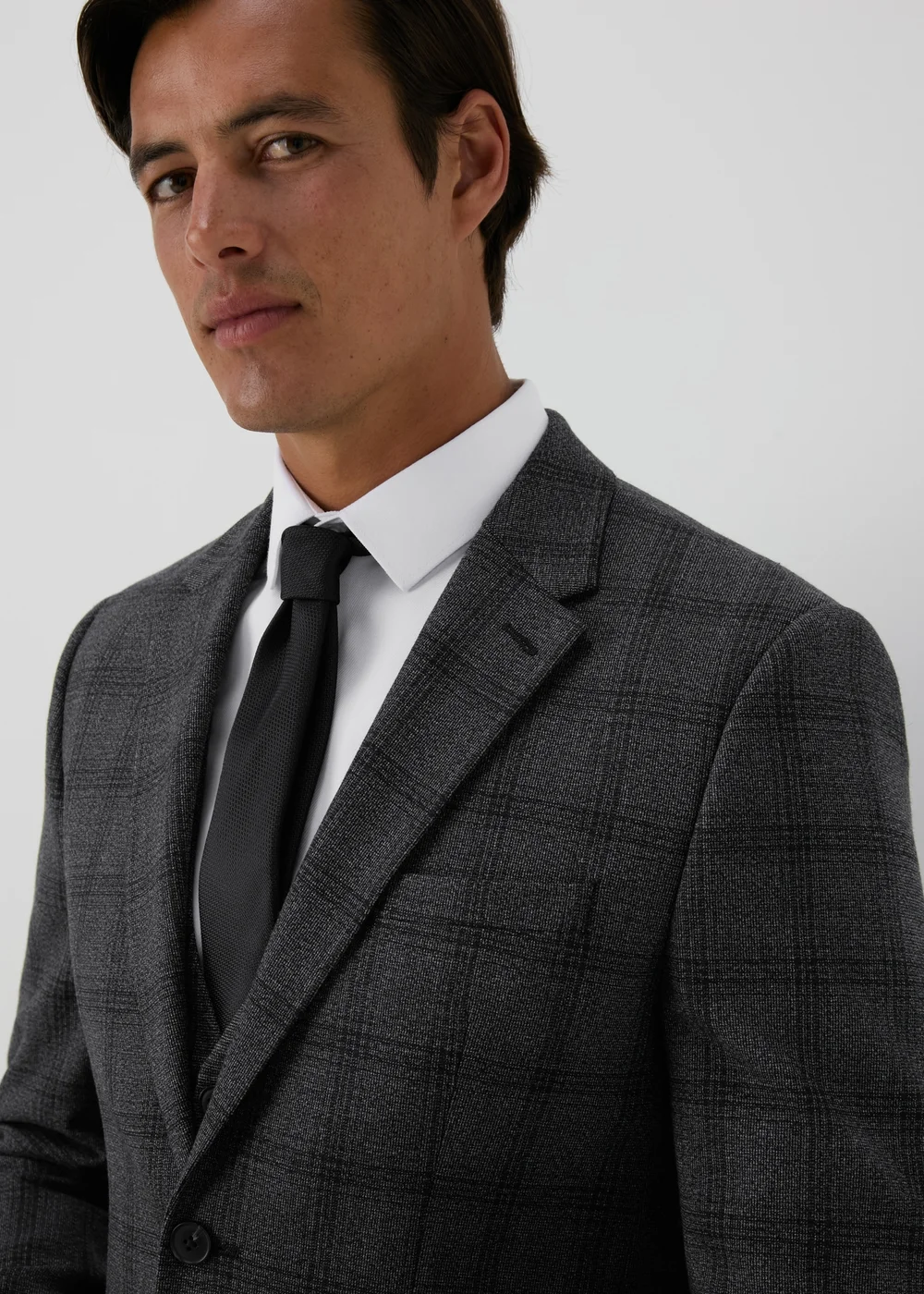 Taylor & Wright Blenheim Charcoal Slim Fit Suit Jacket - 36 Chest Regular Image 4