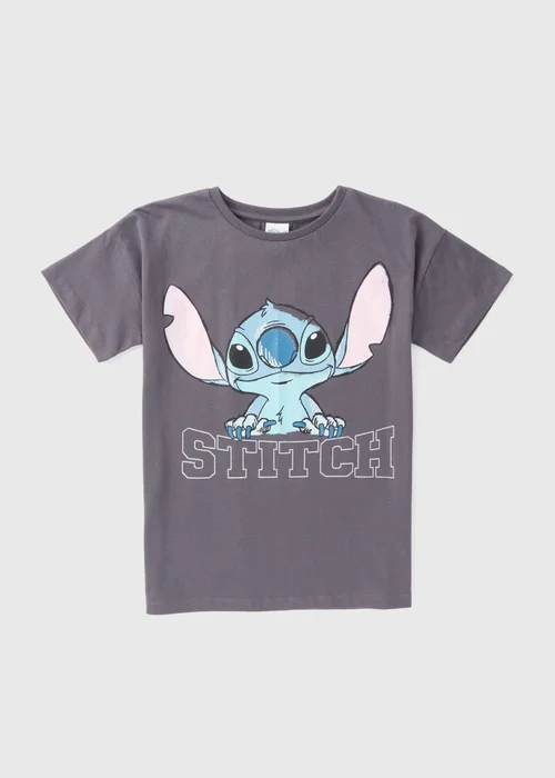 Disney Kids Grey Stitch T-Shirt (3-12yrs) - 3 Yrs Image 1