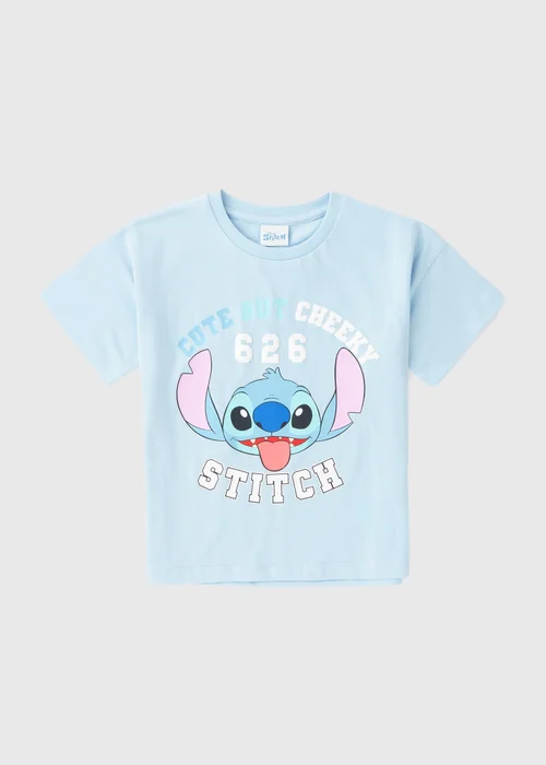 Disney Kids Blue Stitch T-Shirt ( 1-7yrs) - 1 to 1 half years Image 1