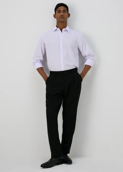 Taylor & Wright Lilac Check Regular Fit Shirt - S Image 2