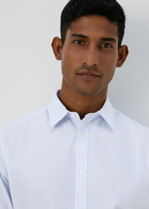 Taylor & Wright Blue Polka Dot Regular Fit Shirt - S Image 3