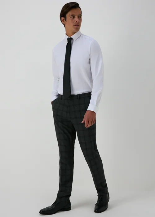 Taylor & Wright Blenheim Charcoal Slim Fit Trousers - 30 Waist 29 Leg Image 1