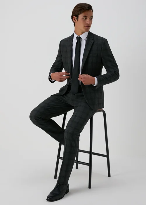 Taylor & Wright Blenheim Charcoal Slim Fit Trousers - 30 Waist 29 Leg Image 4