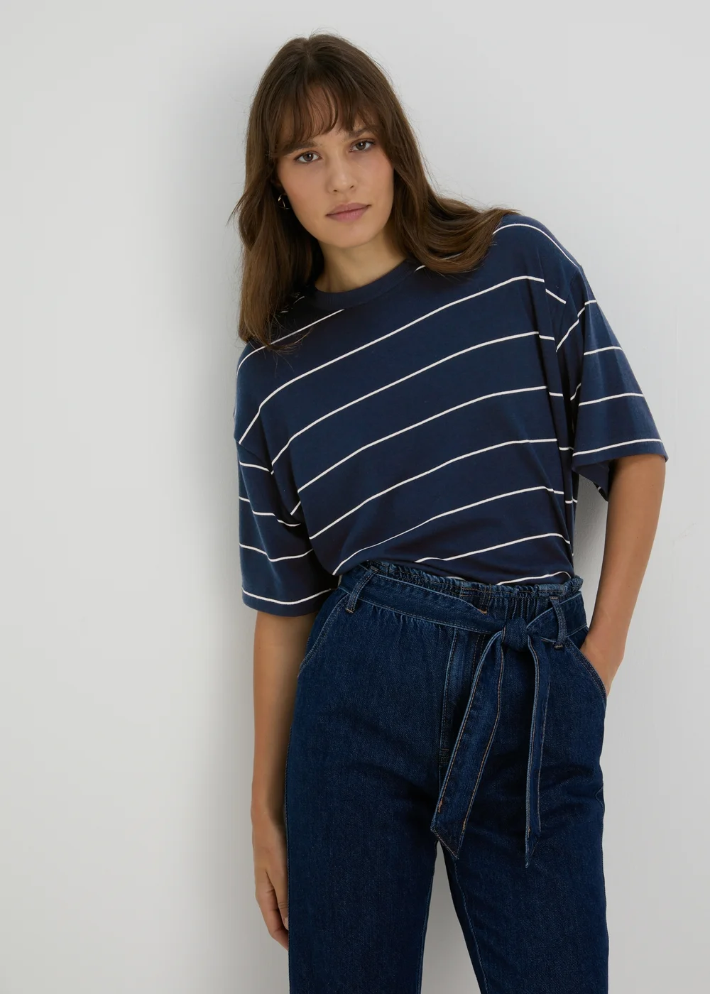 Navy Stripe Soft T-Shirt - S Image 3