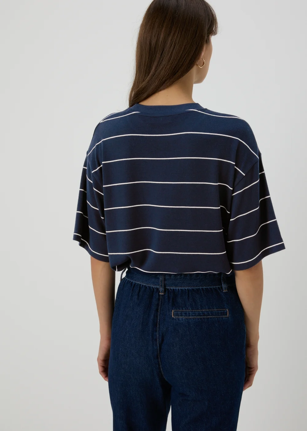 Navy Stripe Soft T-Shirt - S Image 2