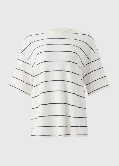 Cream Stripe Soft T-Shirt - S Image 5