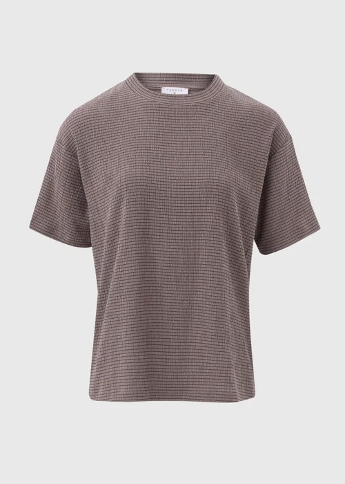 Taupe Textured Co Ord T-Shirt - 8 Image 5