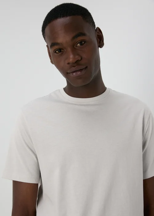 Grey Crew Neck T-Shirt - XS Image 1