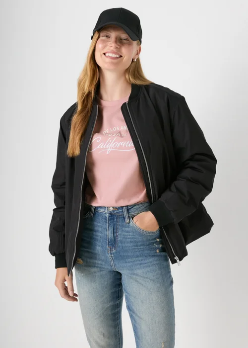 Pink Oversized Graphic T Shirt - S Image 3