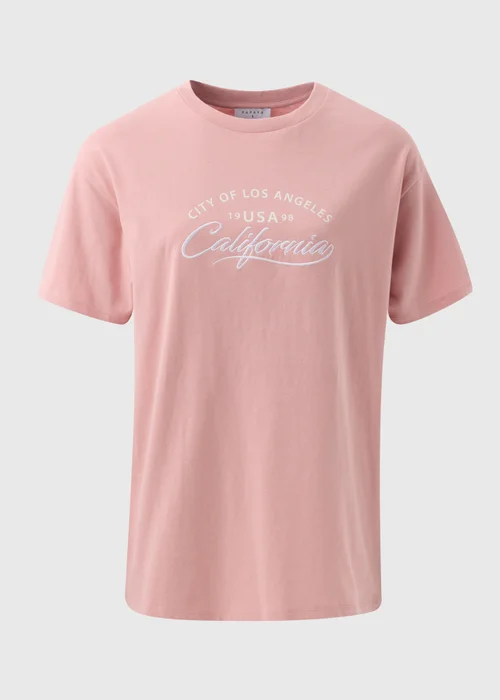 Pink Oversized Graphic T Shirt - S Image 4