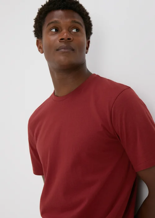 Red Essential Crew Neck T-Shirt - XS Image 3