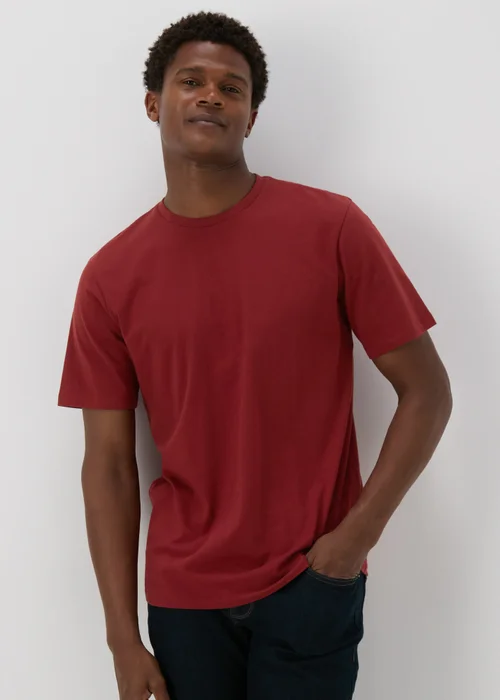 Red Essential Crew Neck T-Shirt - XS Image 1