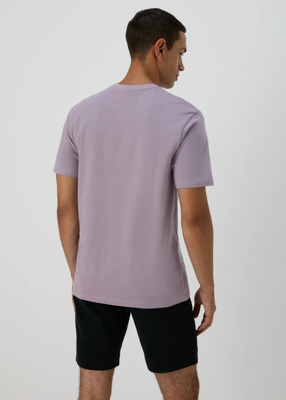 Lilac Essential Crew Neck T-Shirt - XS Image 2