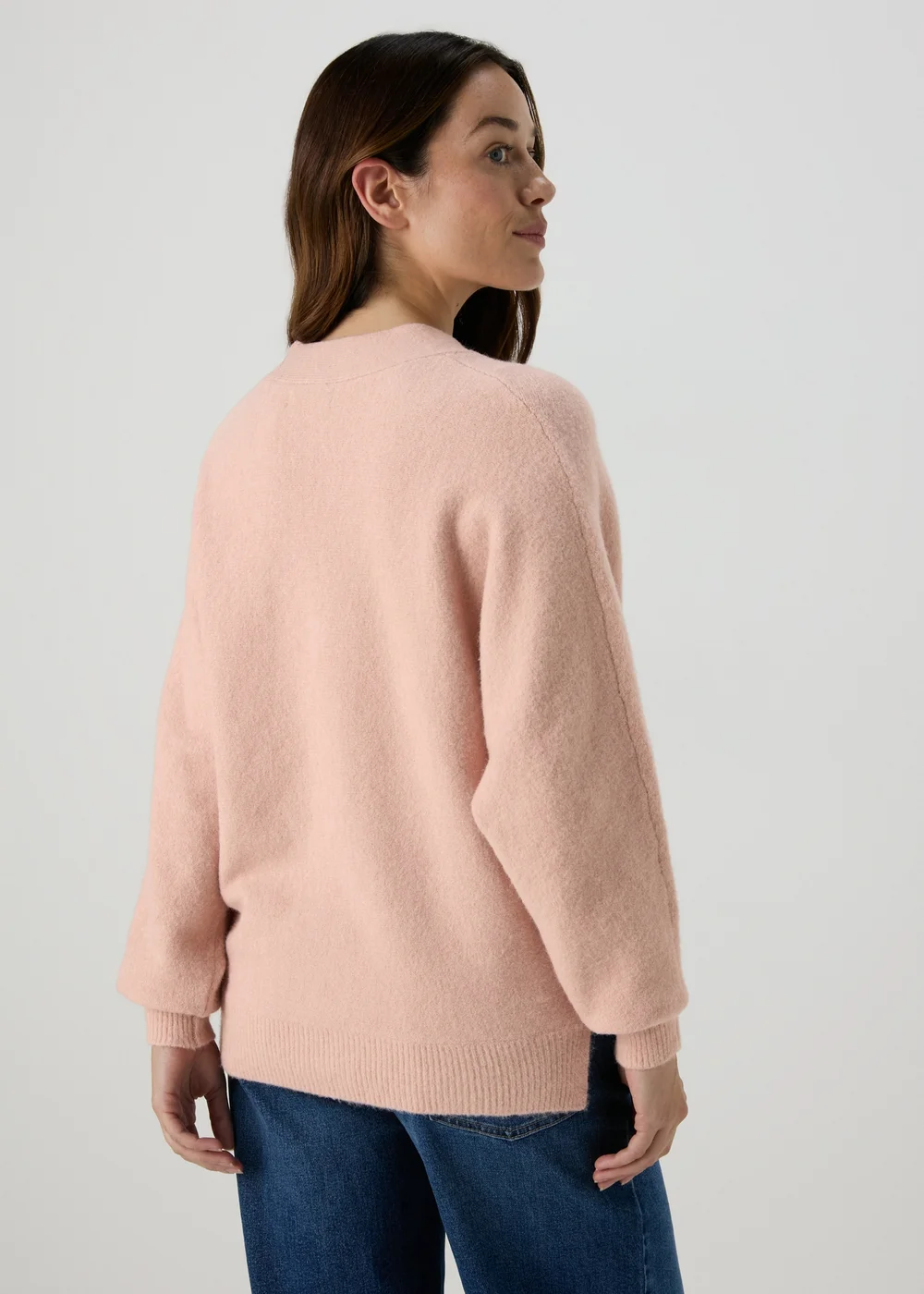 Pink Soft Button Front Cardigan - XS Image 2