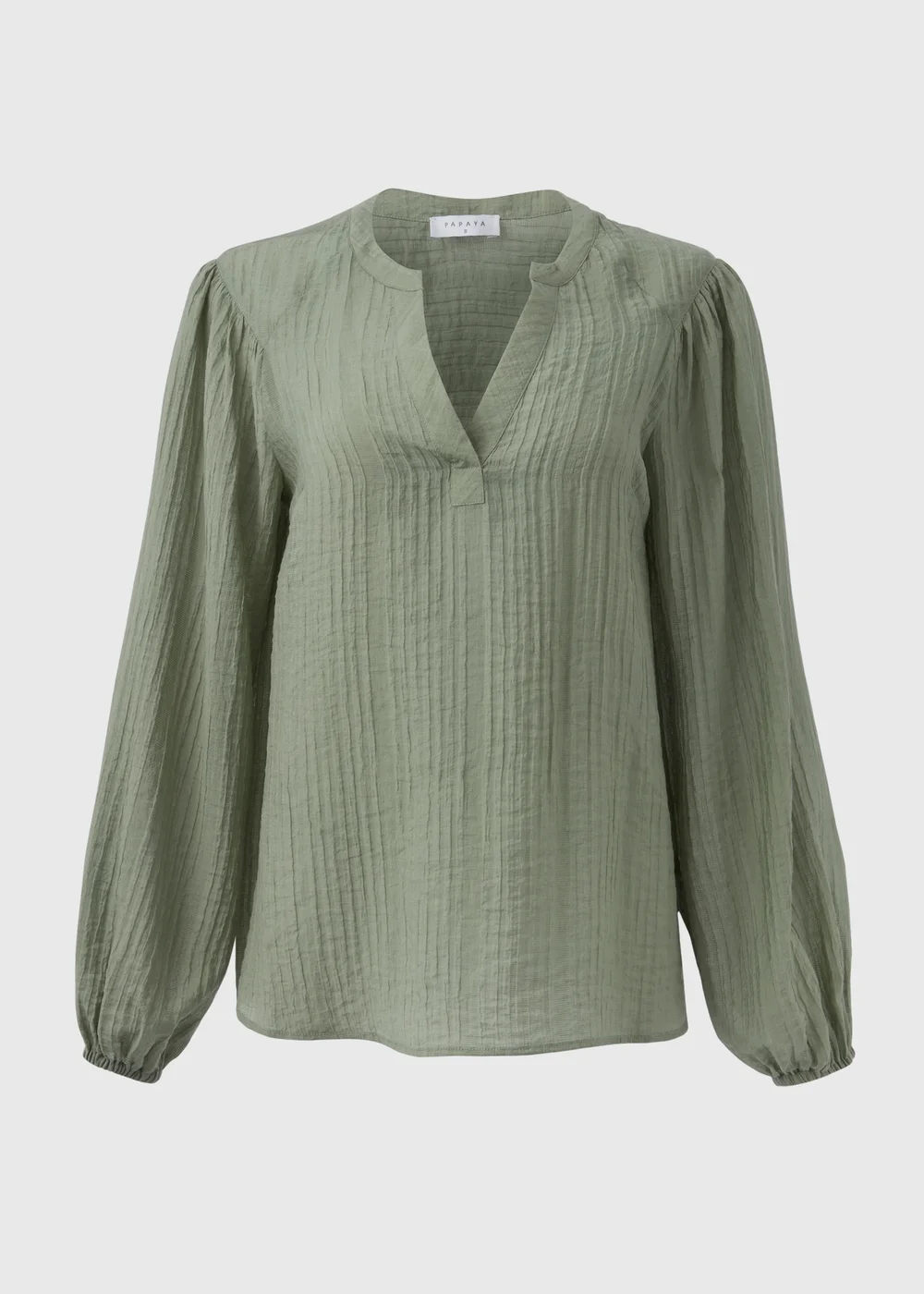Green Textured Blouse - 8 Image 5