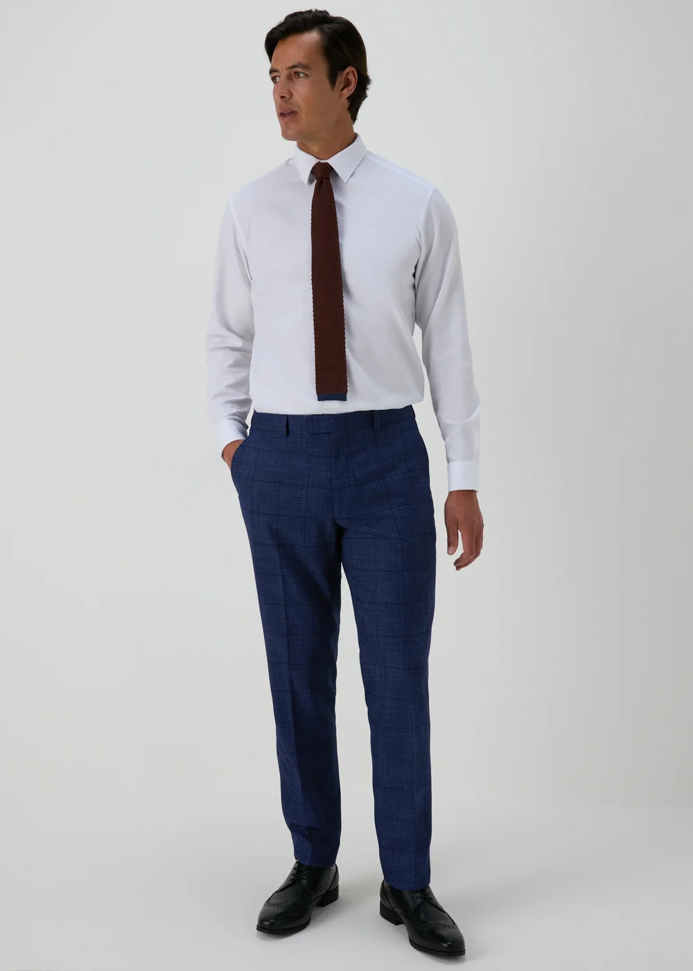 Taylor & Wright Chatsworth Navy Slim Fit Trousers - 30 Waist 29 Leg Image 3