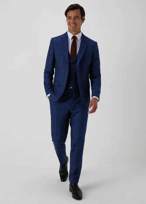 Taylor & Wright Chatsworth Navy Slim Fit Trousers - 30 Waist 29 Leg Image 2