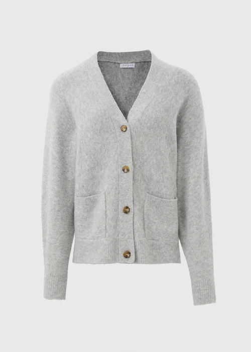 Grey Boyfriend Fit Cardigan - XS Image 4