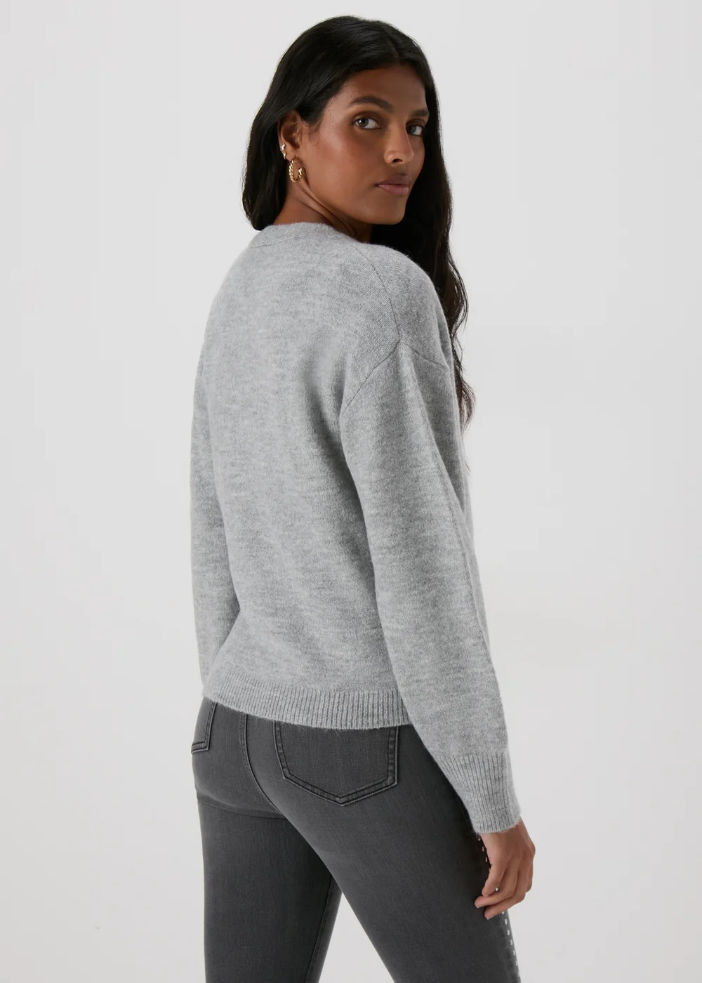 Grey Wrap Cardigan - XS Image 2