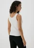 White Lace Trim Vest Top - Size 8 Image 2