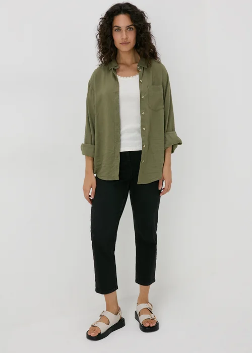 White Lace Trim Vest Top - Size 8 Image 4