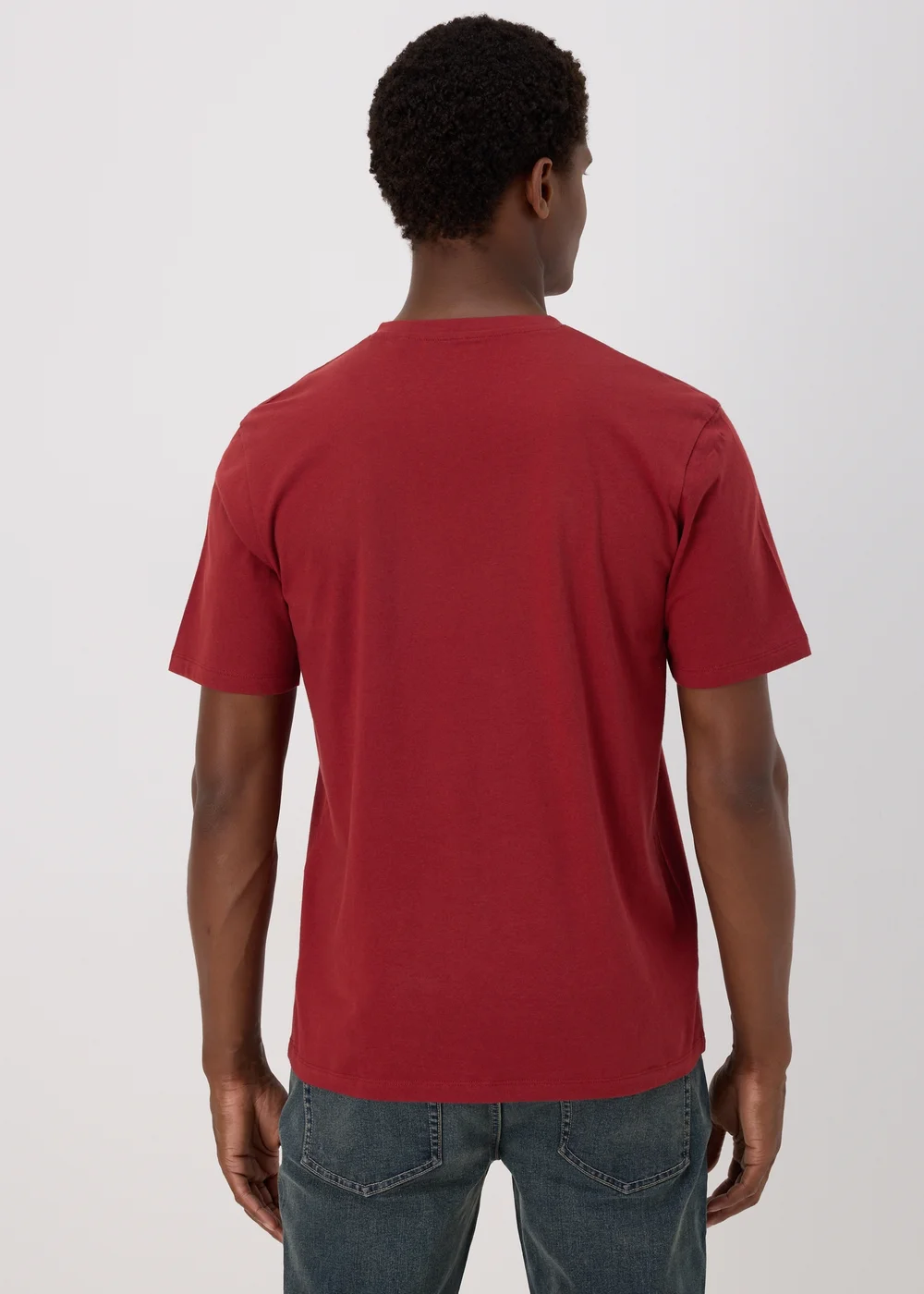 Red Essential V-Neck T-Shirt - XS Image 2
