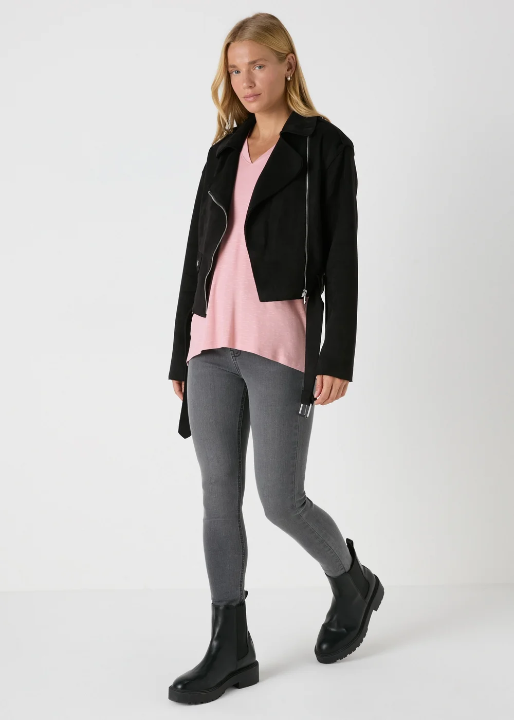 Pink V Neck Top - S Image 3