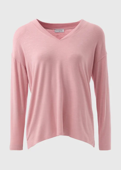 Pink V Neck Top - S Image 4