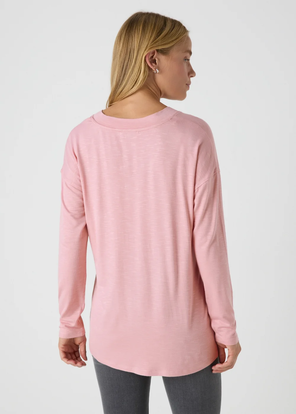 Pink V Neck Top - S Image 2