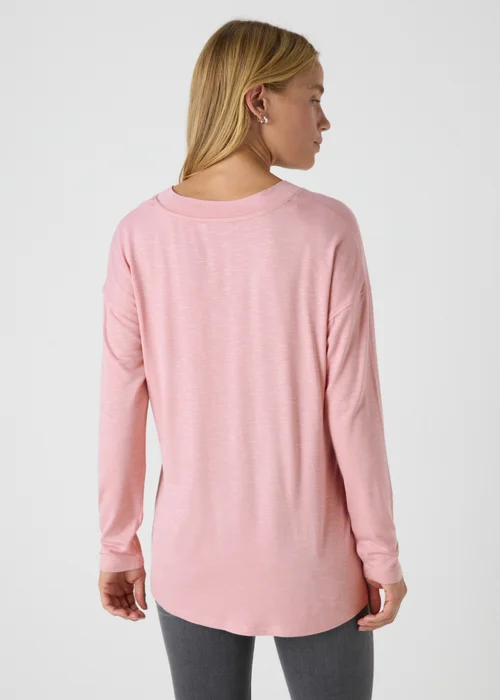 Pink V Neck Top - S Image 2