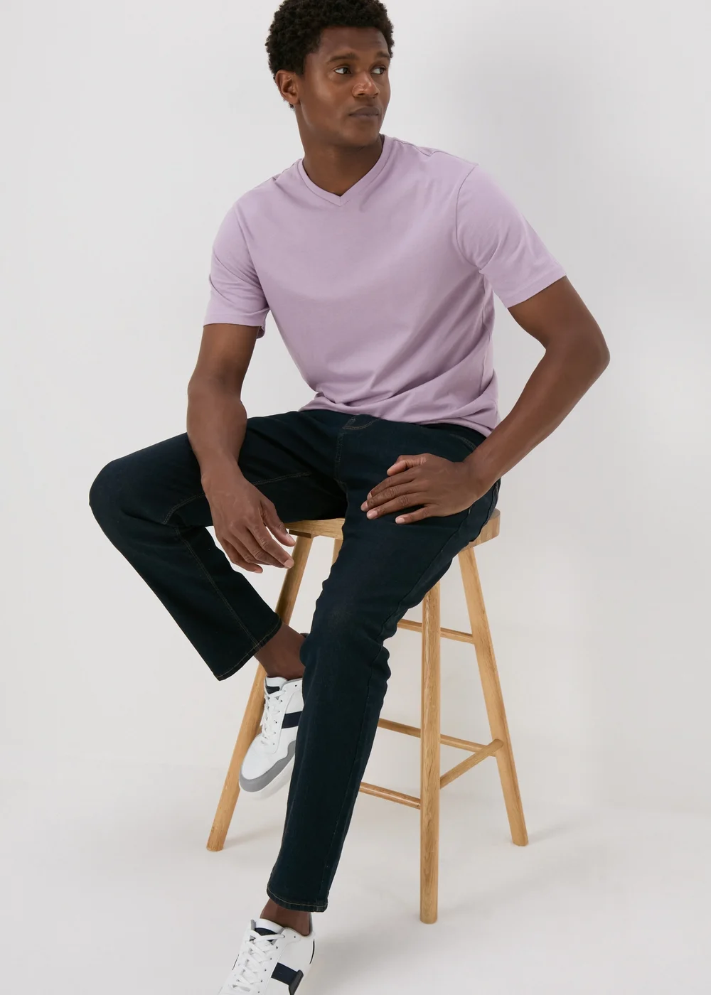 Purple Essential V-Neck T-Shirt - XS Image 4