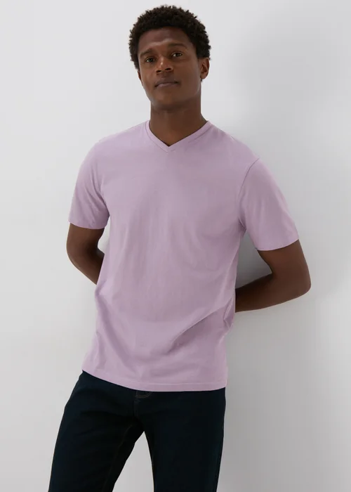 Purple Essential V-Neck T-Shirt - XS Image 1