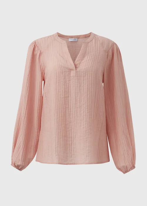 Pink Textured Blouse - 8 Image 5